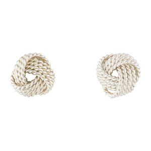 TIFFANY & CO. Twist Wire Knot Earrings-  Matching -Pendant Necklace